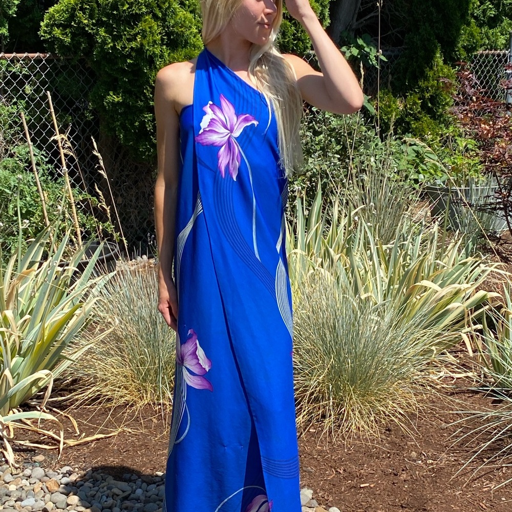 Vintage Hawaiian Wrap Dress - OS